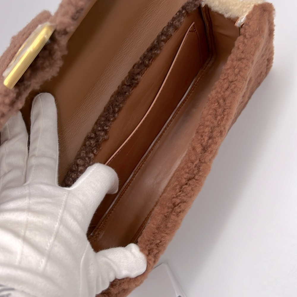 Brandon Blackwood Nia Bag in Multi Brown Shearling - Picture 10 of 16